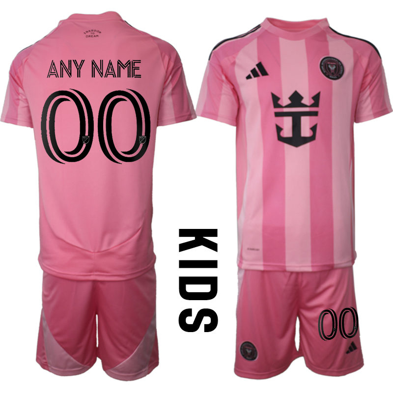 Youth 2025-2026 Club Inter Milan CF home Pink customized Soccer Jersey->customized soccer jersey->Custom Jersey
